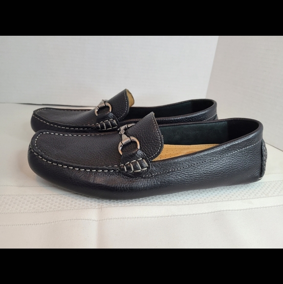 (0000) 14 & Union Men's Classic Horsebit Leather Loafers, Size: 9M Color: Black - Picture 7 of 16